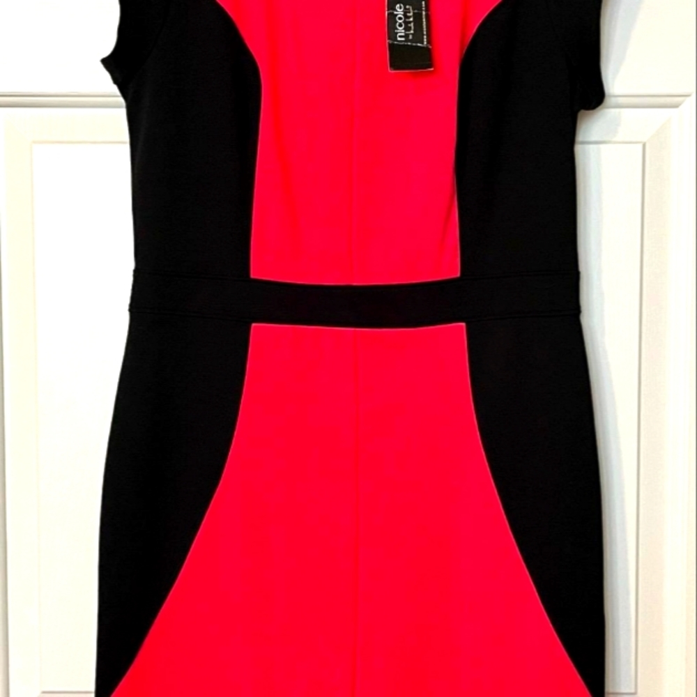 Nicole Miller color blocked bodycon dress